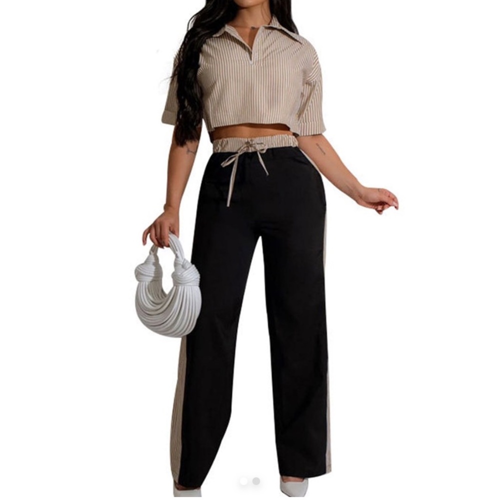 Pant and crop top